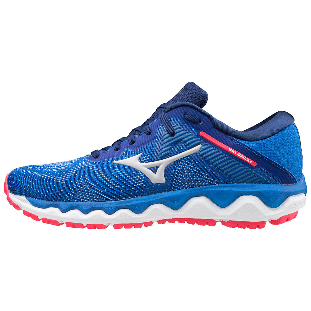 Mizuno Wave Horizon 4 - Bayan Koşu Ayakkabısı - Mavi/Pembe Türkiye (CMPSTU-250)